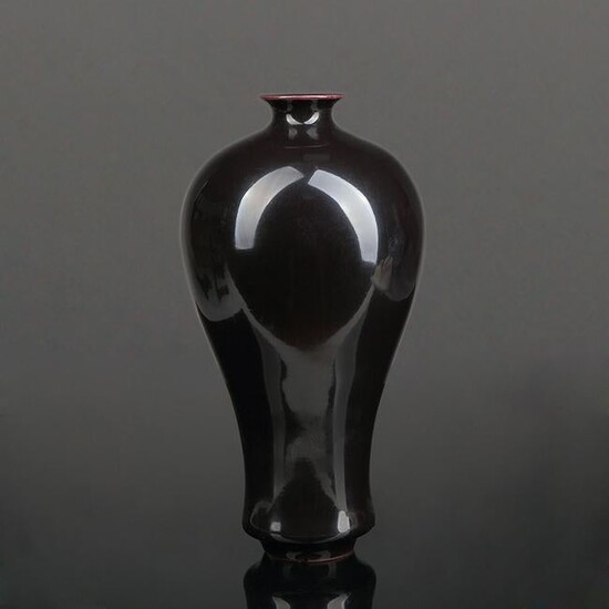 Chinese Purple Glaze Porcelain Vase