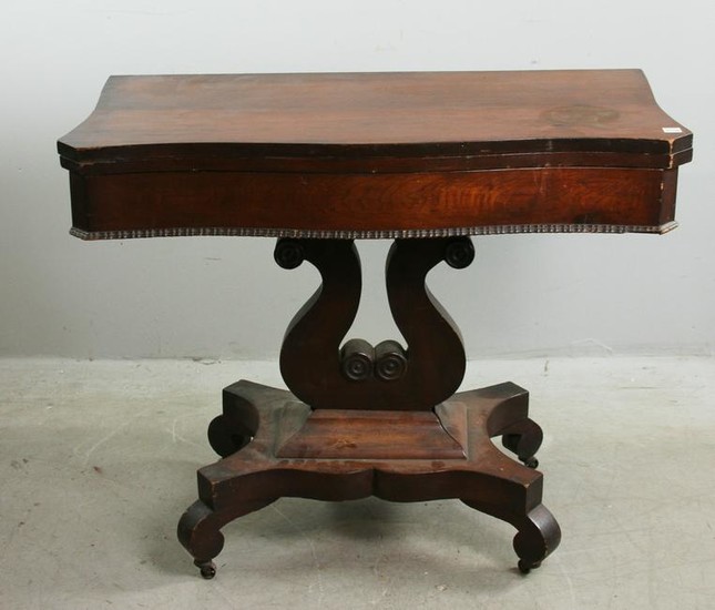 Classical Empire Mahogany Game Table
