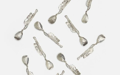 Claude Lalanne, Iolas demitasse spoons, set of ten