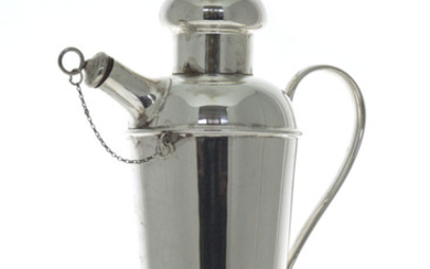 Cocktail Shaker, Harrison Brothers & Howson, Silver Plated, Sheffield, England, Circa 1920
