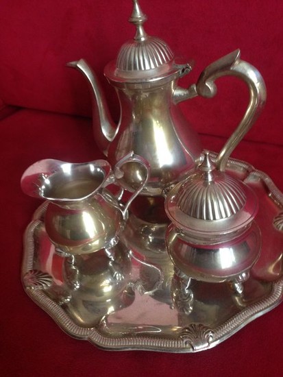 Coffee service (4) - Silver plated