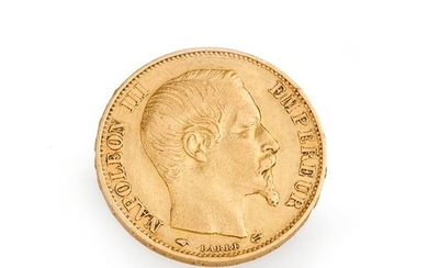 Coin of 20 Francs gold 1860. Gross weight...