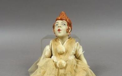 Colombine de Willette, artist's doll circa 1918 in working condition,...