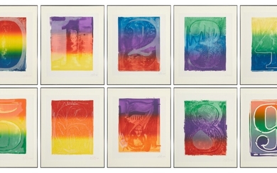 Jasper Johns, Color Numeral Series (ULAE 59-68)
