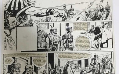 Comic Book interest: Two original pen and ink illustrations