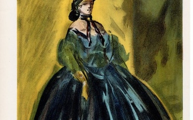 Constantin Guys Femmes En Jolies Robes (Women In Pretty Dresses) 1939 lithograph