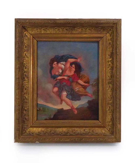 Continental School, 19th century, Apollo and Daphne, unsigned, oil on...