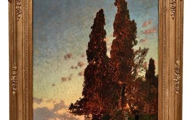 Corrodi, Hermann David Salomon (Attrib.) Insel vor Venedig im Abendlicht