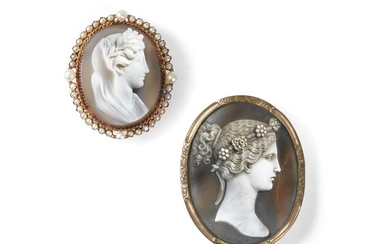 DEUX BROCHES CAMÉES | TWO CAMEO BROOCHES