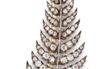 DIAMOND BROOCH, LATE 19TH CENTURY | 鑽石別針, 19世紀後期