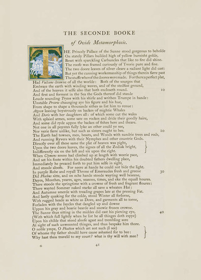 De La More Press.- Ovidius Naso (Publius) Shakespeare's Ovid: being Arthur Golding's Translation of the Metamorphoses, one of 12 copies on vellum, De La More Press, 1904.