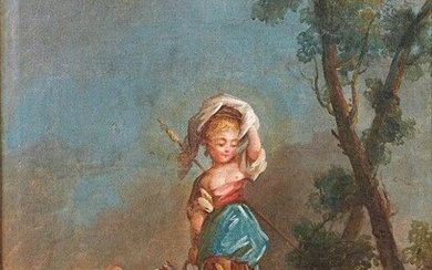 ECOLE FRANCAISE du XVIIIe siècle Jeune fille... - Lot 5 - Beaussant Lefèvre & Associés