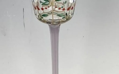 ENAMELLED AND GILT MOSER GLASS