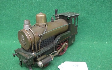 Early Bing Gauge 1 live steam German 2-2-0 locomotive with d...