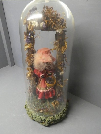 Early C20th French automaton with glass dome