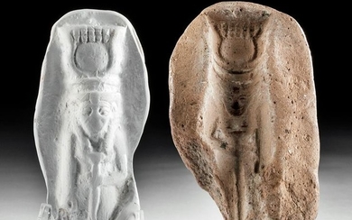 Egyptian Pottery Figure Mold of Goddess Hathor