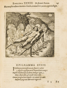 Emblemata.- Alchemy.- Maier (Michael) Atalanta fugiens, hoc est, emblemata nova de secretis naturae chymica, first edition, second issue of one of the most important works in alchemical literature, Oppenheim, Hieronymus Galler for Johann Theodor de...