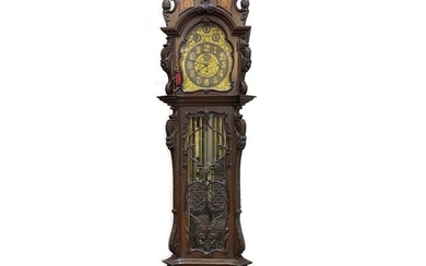 English Grandfather Longcase Clock, 18th Century.