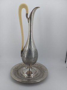 Ewer - .800 silver - Italy - mid 20th century