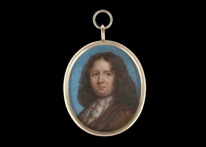 FLEMISH SCHOOL (CIRCA 1660) Portrait miniature of a...
