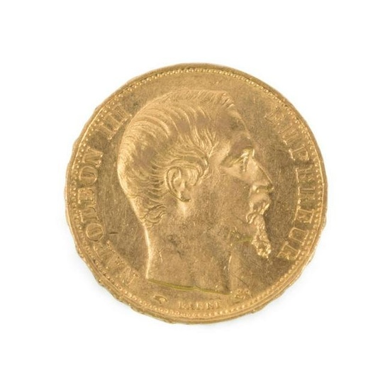 FRANCE 20 FRANCS NAPOLEON III 1859-A GOLD COIN