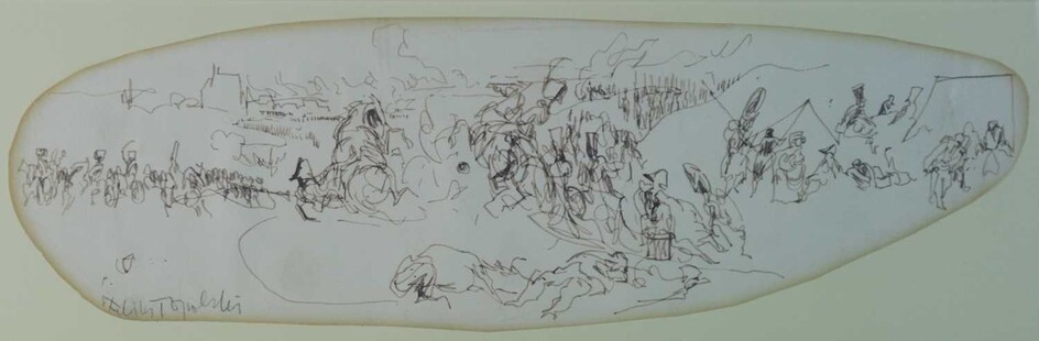 Felix Topolski (Polish-British 1907-1989) Sketch for War and Peace