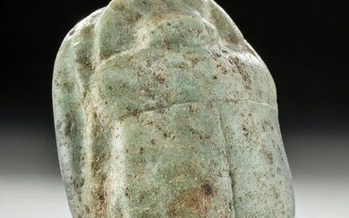 Fine Egyptian Jadeite Heart Scarab - ex Mitry