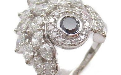 Fine Jewelry JEWELRY Ring Pt900 Platinum 1.30ct Diamond K18WG White Gold US ...