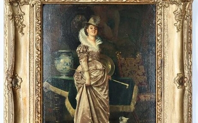 Francesco Vinea (1845 - 1902) Oil on Panel