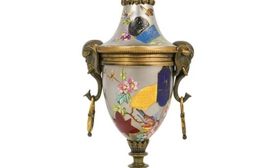 French Bronze Mounted Porcelain Urn