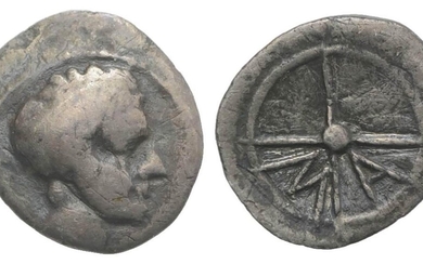 Gaul, Massalia, c. 218/5-200 BC. AR Hemiobol (9mm, 0.40g, 6h)....