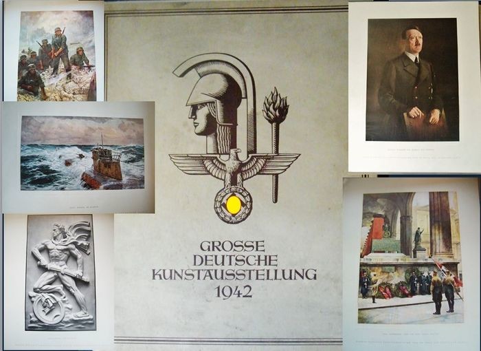 Germany - propaganda - complete folder with all 20 large reproductions (51 x 40 cm) from 1942 - Haus der Deutschen Kunst