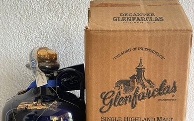 Glenfarclas 25 years old Ceramic Decanter - Original bottling - b. 1990s - 700ml