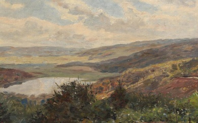 Godfred Christensen (b. Copenhagen 1845, d. s.p. 1928) Landscape with a view...