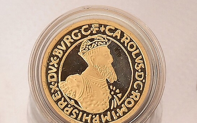 Gold coin, 50 ECU, Belgium, 1988 ,...