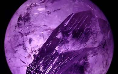 Gorgeous transparent amethyst Sphere - 78.27×78.27×78.27 mm - 664.3 g