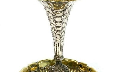Gorham Sterling SilvernFluted Vase, 19th C.