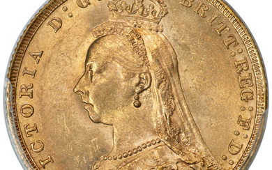 Great Britain: , Victoria gold "Jubilee Head" Sovereign 1888 MS63 PCGS,...
