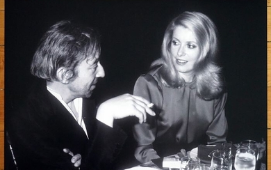 Guy Marineau (1947) - Serge Gainsbourg et Catherine Deneuve, ca. 1975.