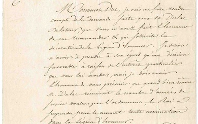 HISTORY - GOUVION SAINT-CYR Laurent de (1764 - 1830) - Letter signed