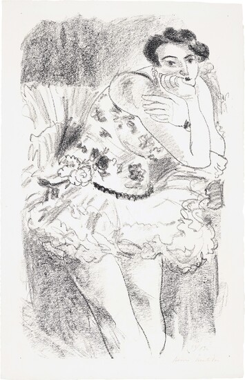Henri Matisse, Danseuse debout, accoudée (Dancer standing accoudée), from Dix danseuses (Ten Dancers) (D. 482)