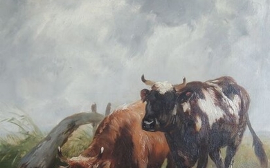 Henri Schouten (1857-1927) - Vaches en paysage