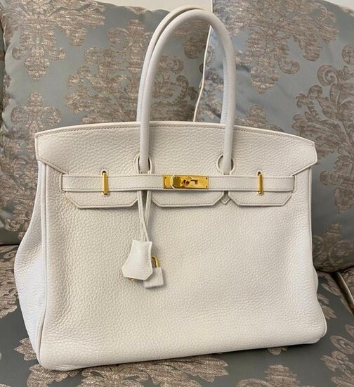 Hermès - Birkin 35 Togo gold plated metal Handbag