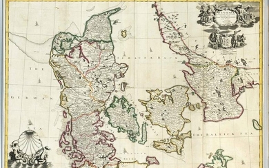 Historical map of Denmark -- '
