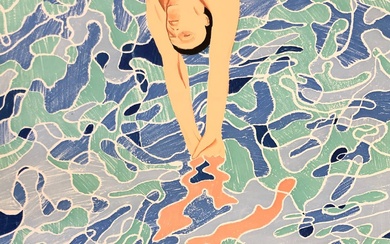 Hockney, David (b.1937). "Olympische Spiele München 1972". Col. offset poster,...