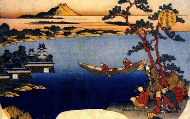 Hokusai - View of Lake Suwa