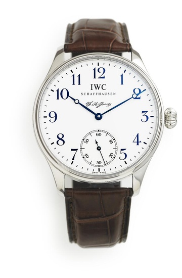 IWC A wristwatch of steel. Model Portuguese F.A. Jones, ref. IW544201. Mechanical...
