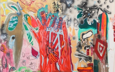 Ida Kvetny: Untitled, 2005. Signed and dated on the reverser. Oil on canvas. 150×170 cm.