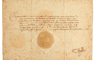 Italian Renaissance. Three documents by ducal scribes, in Italian and Latin, Pavia, 1468 and Ferrara, 1489