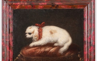 Italian School: A Dog on a Cushion